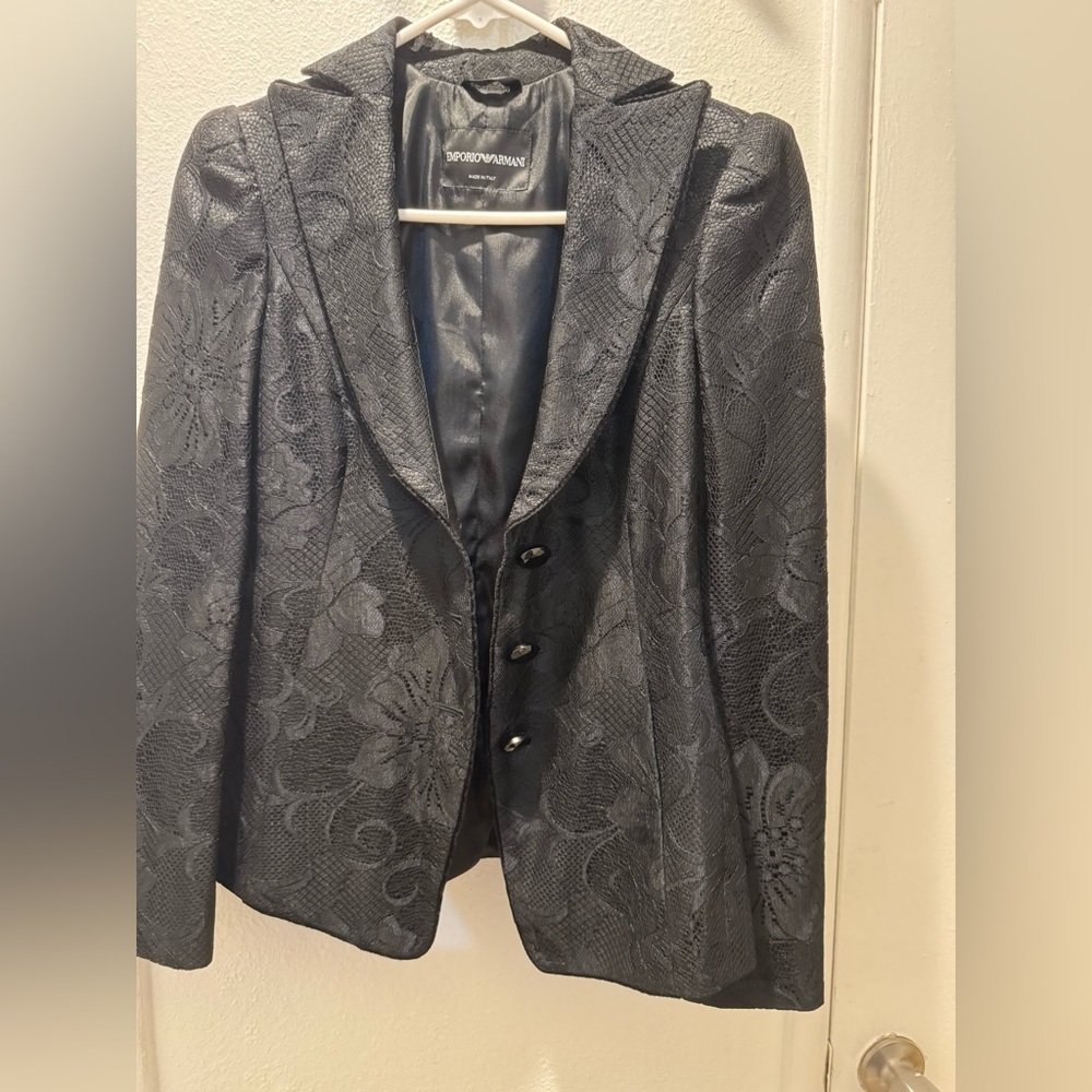 Emporio Armani Elegant Black Outerwear